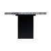 Elements International Valentino Dining Table in Grey/Black - Vida Furniture (Laredo,TX)