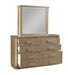 Galaxy Home Medusa Dresser in Gold - Vida Furniture (Laredo,TX)
