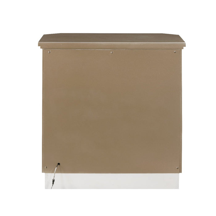 Galaxy Home Medusa Nightstand Gold - Vida Furniture (Laredo,TX)