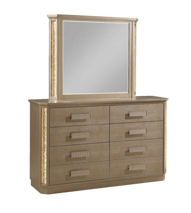 Galaxy Home Medusa Mirror Gold - Vida Furniture (Laredo,TX)