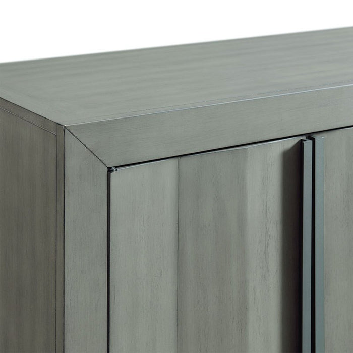 Elements International Zig Server in Grey - Vida Furniture (Laredo,TX)