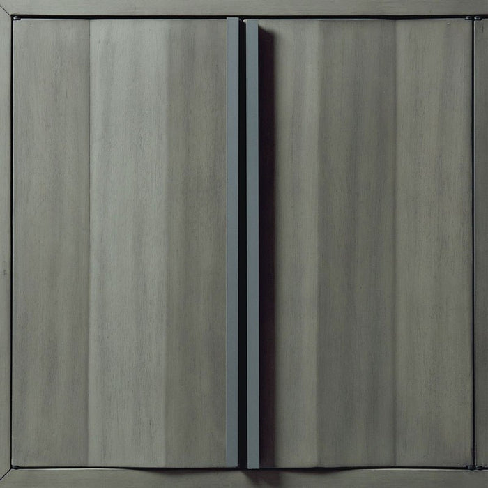 Elements International Zig Server in Grey - Vida Furniture (Laredo,TX)