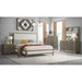 Elements International Versailles Nightstand in Grey - Vida Furniture (Laredo,TX)