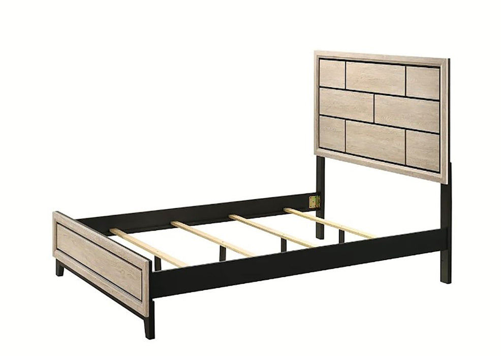 Crown Mark Furniture Akerson Full Panel Bed in Beige B4630-F - Vida Furniture (Laredo,TX)