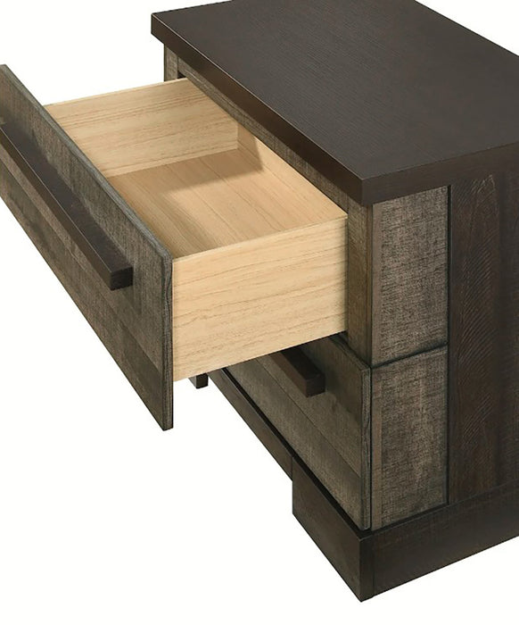 Crown Mark Furniture Remington 2 Drawer Nightstand in Brown - Vida Furniture (Laredo,TX)