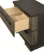 Crown Mark Furniture Remington 2 Drawer Nightstand in Brown - Vida Furniture (Laredo,TX)