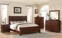 Elements International Dawson Creek Queen Bed in Chestnut - Vida Furniture (Laredo,TX)