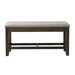 Elements International Colorado Counter Height Bench in Charcoal - Vida Furniture (Laredo,TX)