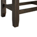 Elements International Colorado Counter Height Bench in Charcoal - Vida Furniture (Laredo,TX)