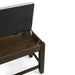 Elements International Colorado Counter Height Bench in Charcoal - Vida Furniture (Laredo,TX)