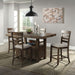 Elements International Colorado Counter Height Chair in Charcoal - Vida Furniture (Laredo,TX)