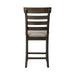 Elements International Colorado Counter Height Chair in Charcoal - Vida Furniture (Laredo,TX)