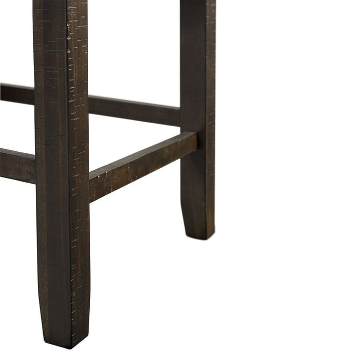 Elements International Colorado Counter Height Chair in Charcoal - Vida Furniture (Laredo,TX)