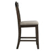 Elements International Colorado Counter Height Chair in Charcoal - Vida Furniture (Laredo,TX)