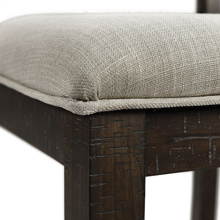 Elements International Colorado Counter Height Chair in Charcoal - Vida Furniture (Laredo,TX)