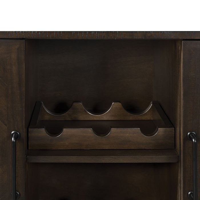 Elements International Colorado Server in Charcoal - Vida Furniture (Laredo,TX)