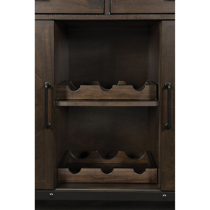 Elements International Colorado Server in Charcoal - Vida Furniture (Laredo,TX)