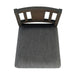 Elements International Cash Counter Height Chair (Set of 2) in Rustic Distressed Espresso - Vida Furniture (Laredo,TX)