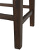 Elements International Cash Counter Height Chair (Set of 2) in Rustic Distressed Espresso - Vida Furniture (Laredo,TX)