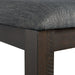 Elements International Cash Counter Height Chair (Set of 2) in Rustic Distressed Espresso - Vida Furniture (Laredo,TX)