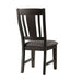 Elements International Cash Side Chair (Set of 2) in Rustic Distressed Espresso - Vida Furniture (Laredo,TX)