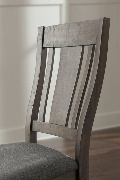 Elements International Cash Side Chair (Set of 2) in Rustic Distressed Espresso - Vida Furniture (Laredo,TX)