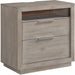 Elements International Arcadia Nightstand in Grey - Vida Furniture (Laredo,TX)