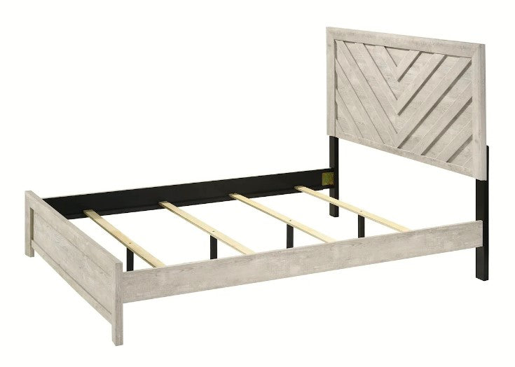 Crown Mark Furniture Valor Full Panel Bed in Gray B9330-F - Vida Furniture (Laredo,TX)