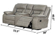 Galaxy Home Denali Loveseat in Gray - Vida Furniture (Laredo,TX)
