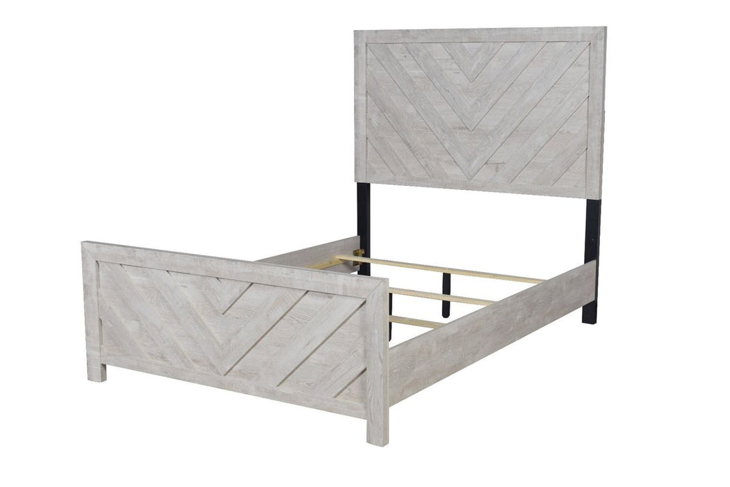 Galaxy Home Denver Full Bed in Rustic Oak - Vida Furniture (Laredo,TX)