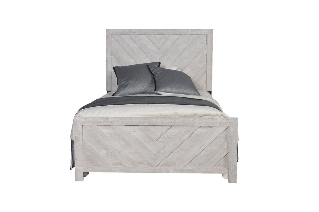Galaxy Home Denver Full Bed in Rustic Oak - Vida Furniture (Laredo,TX)