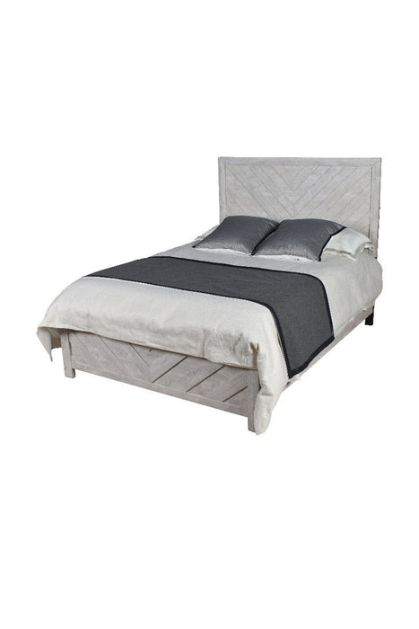 Galaxy Home Denver Queen Bed in Rustic Oak - Vida Furniture (Laredo,TX)