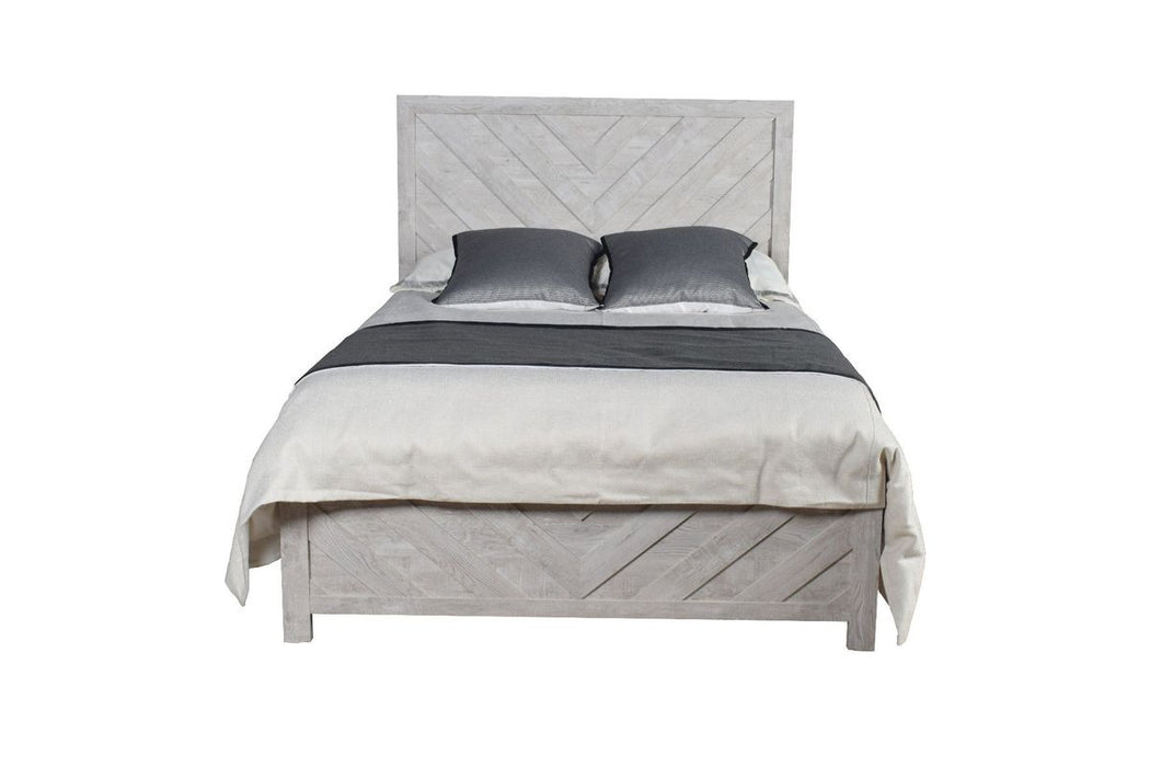 Galaxy Home Denver Queen Bed in Rustic Oak - Vida Furniture (Laredo,TX)