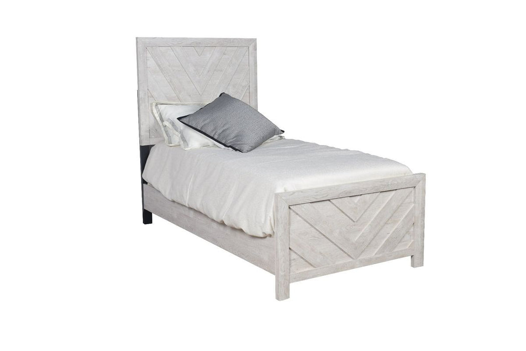 Galaxy Home Denver Twin Bed in Rustik Oak - Vida Furniture (Laredo,TX)