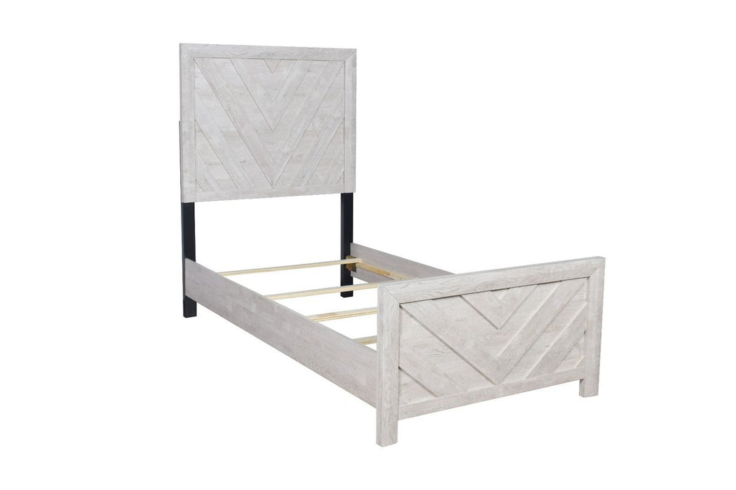 Galaxy Home Denver Twin Bed in Rustik Oak - Vida Furniture (Laredo,TX)