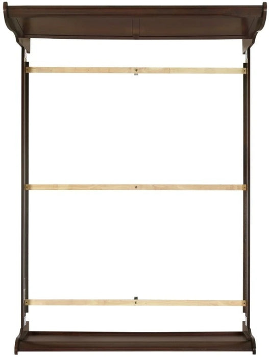 Elements International Louis Philippe Full Panel Bed in Cherry - Vida Furniture (Laredo,TX)