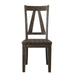Elements International Finn Side Chair (Set of 2) in Walnut - Vida Furniture (Laredo,TX)