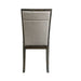 Elements International Grady Upholstered Side Chair (Set of 2) in Brown - Vida Furniture (Laredo,TX)