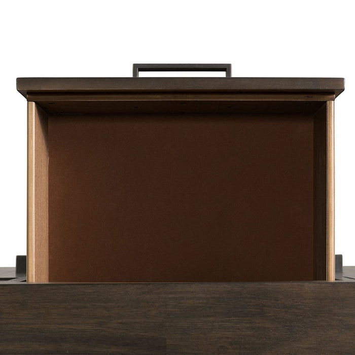 Elements International Grady Server in Brown - Vida Furniture (Laredo,TX)
