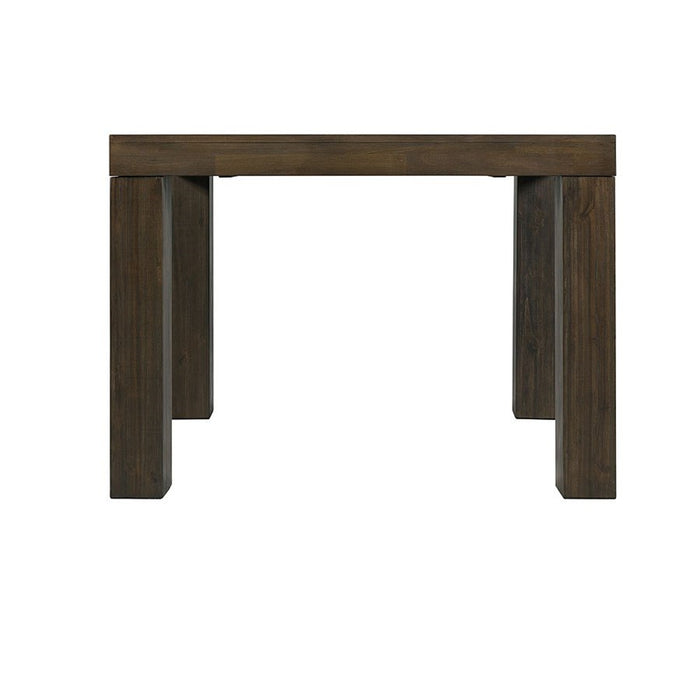 Elements International Grady Rectangular Dining Table in BrownC - Vida Furniture (Laredo,TX)