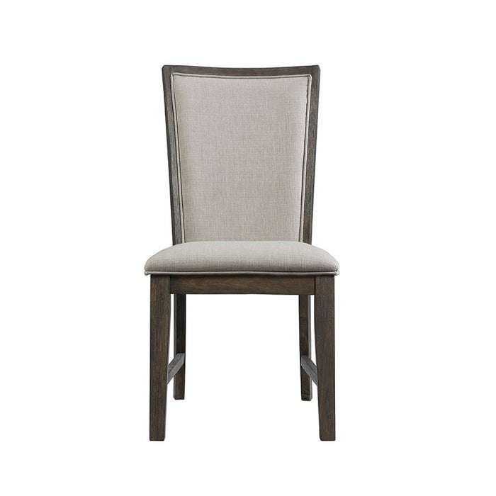 Elements International Grady Side Chair (Set of 2) in Brown - Vida Furniture (Laredo,TX)