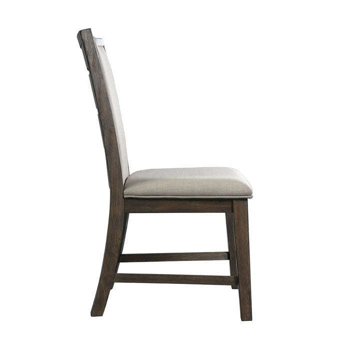 Elements International Grady Side Chair (Set of 2) in Brown - Vida Furniture (Laredo,TX)