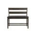Elements International Mango Counter Height Bench in Dark Brown - Vida Furniture (Laredo,TX)
