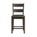 Elements International Mango Counter Height Side Chair (Set of 2) in Dark Brown - Vida Furniture (Laredo,TX)