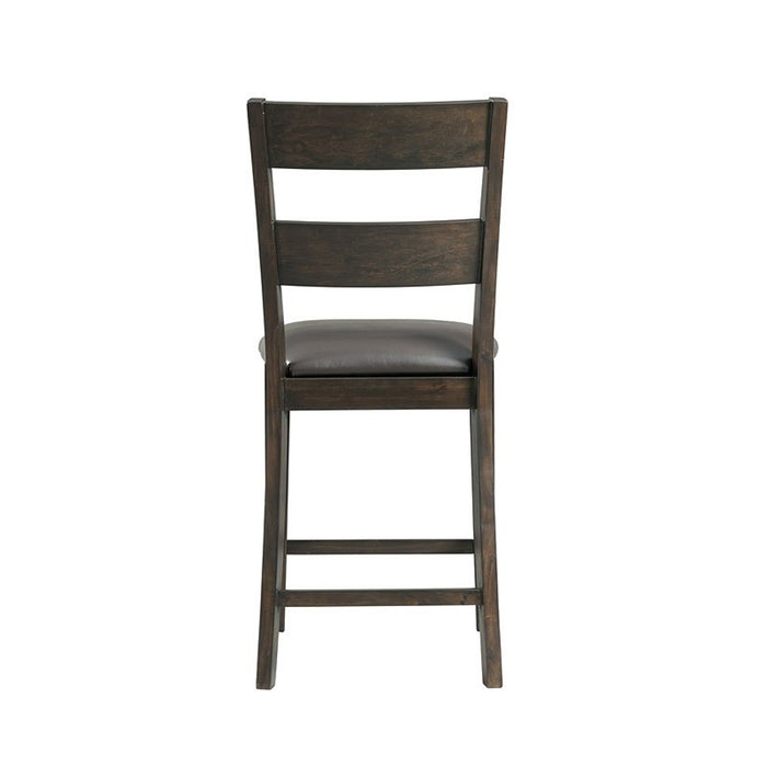 Elements International Mango Counter Height Side Chair (Set of 2) in Dark Brown - Vida Furniture (Laredo,TX)