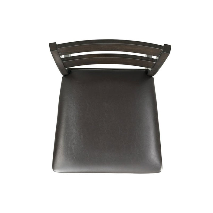 Elements International Mango Counter Height Side Chair (Set of 2) in Dark Brown - Vida Furniture (Laredo,TX)