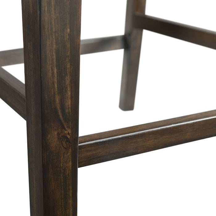 Elements International Mango Counter Height Side Chair (Set of 2) in Dark Brown - Vida Furniture (Laredo,TX)