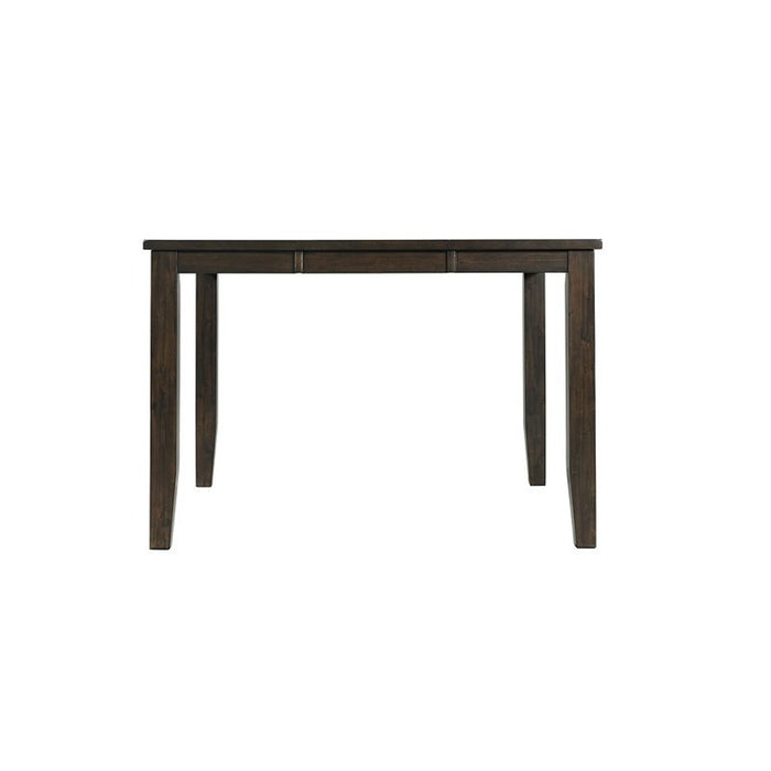 Elements International Mango Counter Height Dining Table in Dark Brown - Vida Furniture (Laredo,TX)