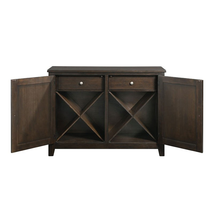 Elements International Mango Server in Dark Brown - Vida Furniture (Laredo,TX)
