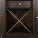 Elements International Mango Server in Dark Brown - Vida Furniture (Laredo,TX)